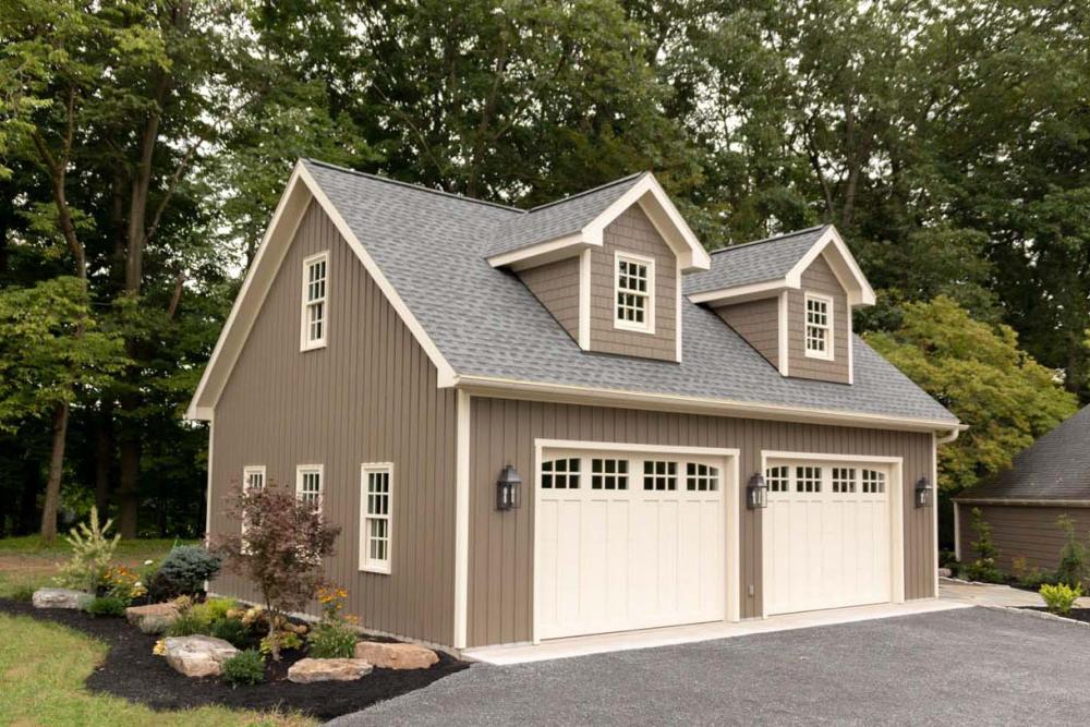 26' x 34' Elite Garage with Hardi Board and Batten Siding